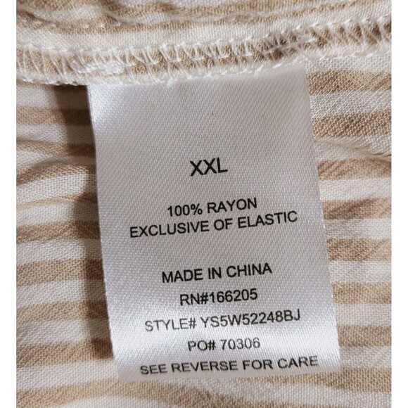 Lucky Brand Tiered Wrap Front Flutter Sleeve Midi Dress Plus XXL Latte Romantic - Picture 7 of 9